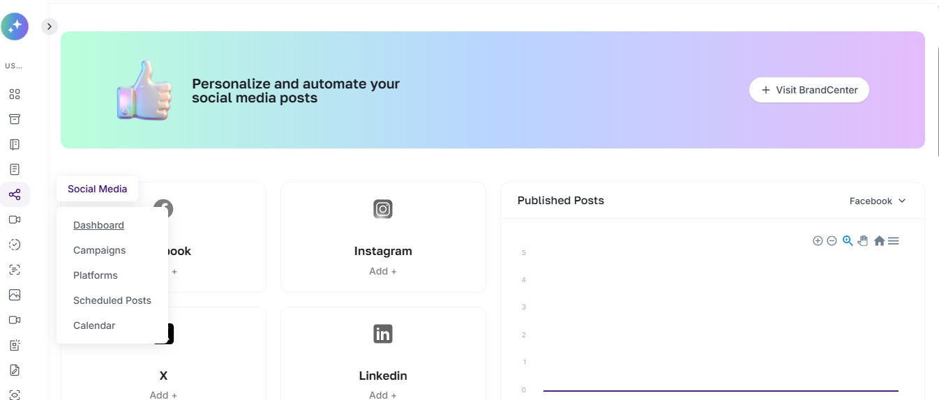 Social Media Dashboard